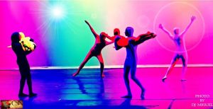 Dancers on stage (photo courtesy of Miguel Guidos)